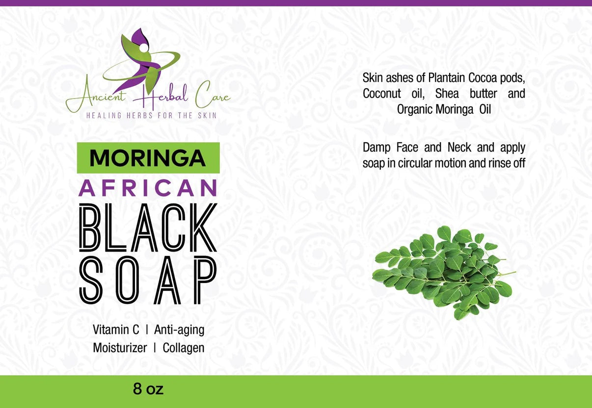 Moringa African Black Soap - Liquid Formula