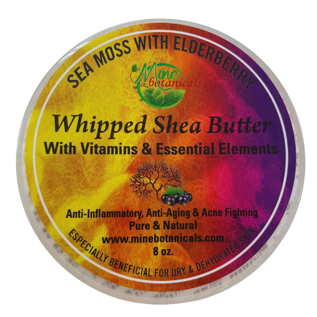 Sea moss with Elderberry Whipped Shea Butter (8oz)