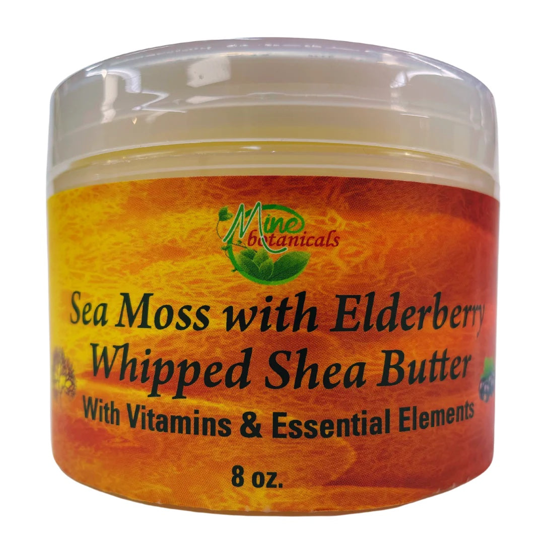 Sea moss with Elderberry Whipped Shea Butter (8oz)