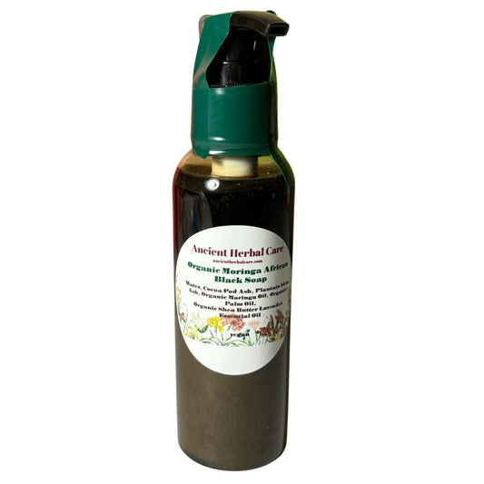 Moringa African Black Soap - Liquid Formula (4oz)