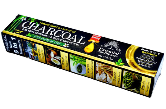 100% Organic Fluoride Free Activated Charcoal Toothpaste